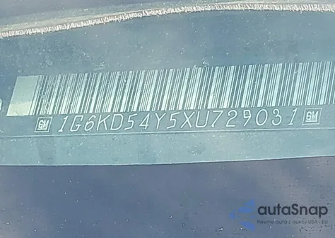 1999 Cadillac Deville Standard из США, поврежденный, VIN 1G6KD54Y5XU729031